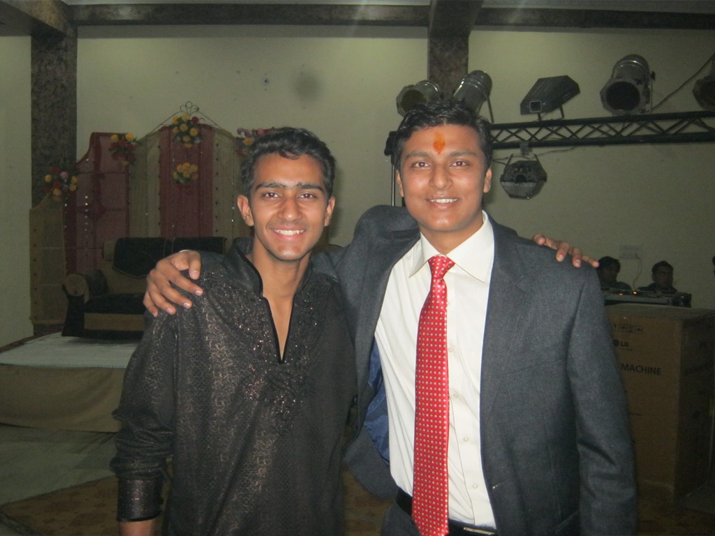 Sakun Sharma With Dinesh Sharma